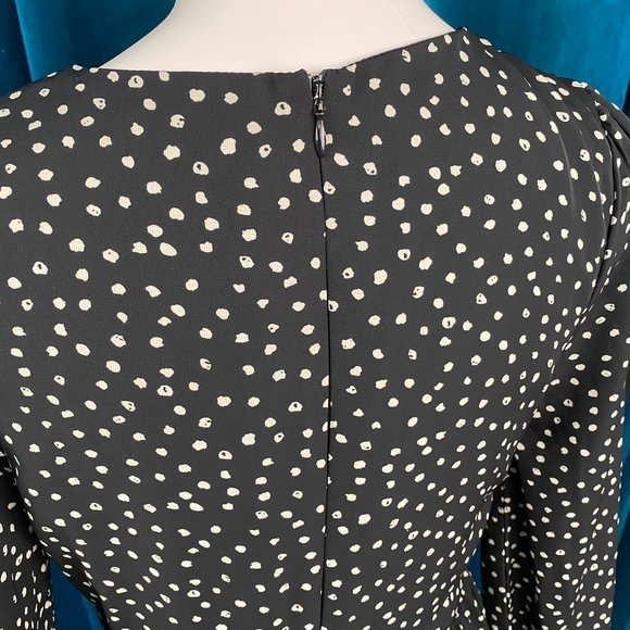 Wild Honey Long Sleeve Spot Me Mini Dress in Black - Picture 10 of 10